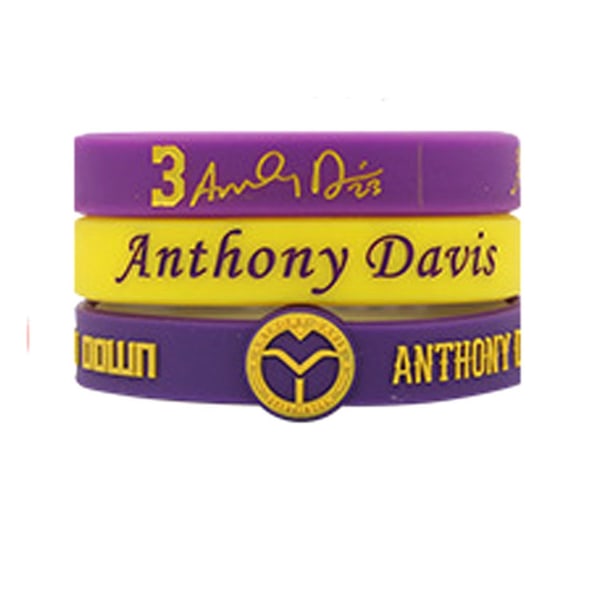 3st Davis Basketball Star Silikonarmband Herrarmband Utomhussportarmband