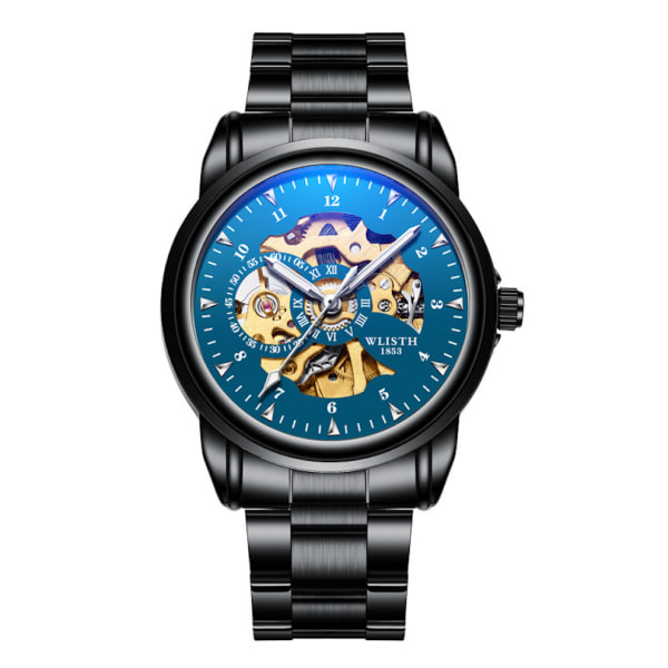 Herr Quartz Watch Casual Watch med läderrem Luminous