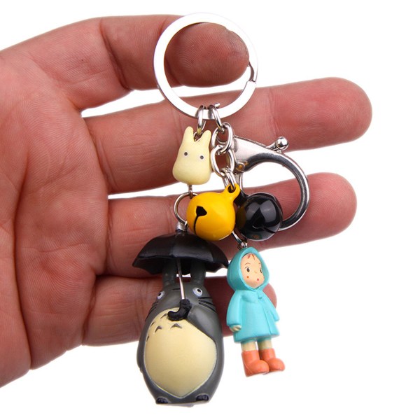 Totoros med May Anime Key Chain Key Ring Bag Pendant Keyring Julklapp