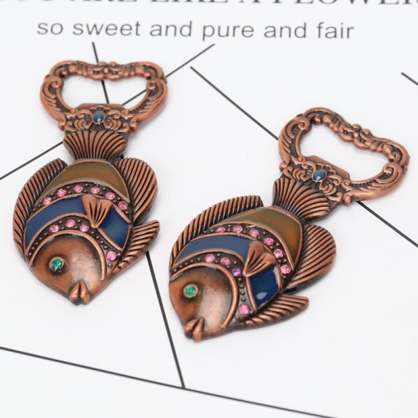 10 st retro fisk bröllop gynnar Flasköppnare gäst souvenir set