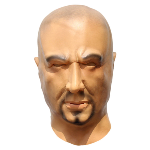 Bald Man Huvudbonader Mask Fest Cosplay Kostym rekvisita Halloween