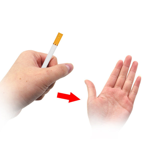 Fingerrök försvinner Magic trick Trollkarl Närbild Rekvisita Jippon Prank Tool