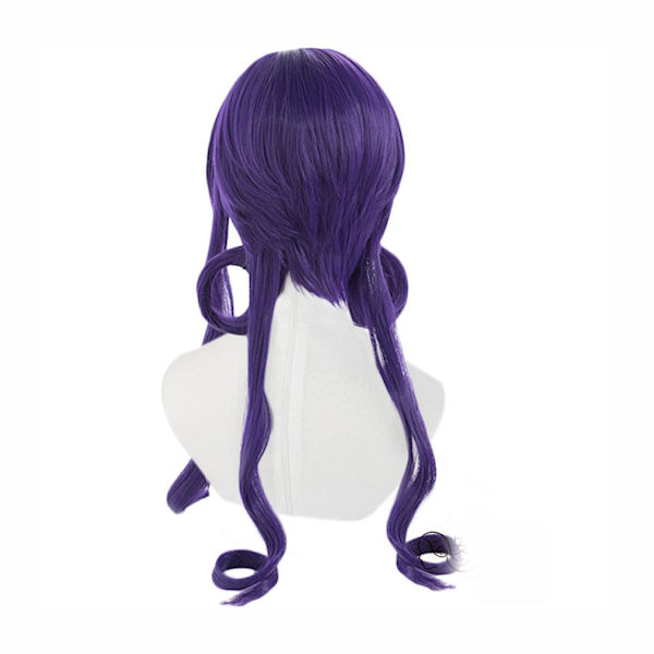 Toalettbundna Hanako-kun Peruker Party Cosplay Split Curly Wig Cap Lila