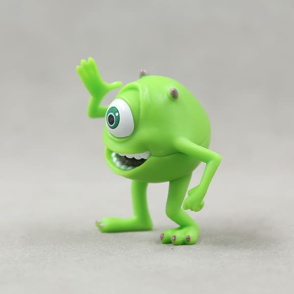 3 stk. Monsters Inc. Sulley og Mike PVC-minifigurer, søtt samlersett til dekorasjon