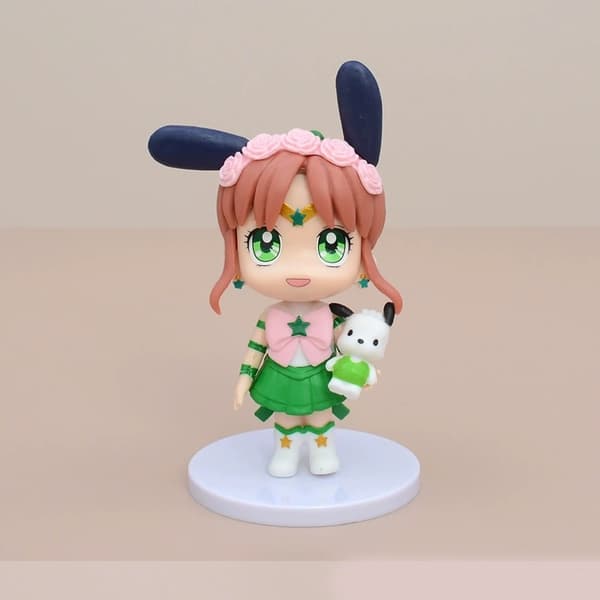 6 st Sailor Moon Usagi Ami PVC Chibi-karaktärsfigurset 9-11 cm