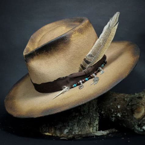 Cowboyhat til mænd med bred skygge, foldbar solbeskyttelseshat