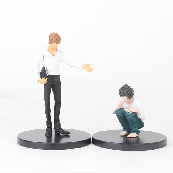 Death Notes 6 st PVC Animefigurer Ryuk Light Rem Misa 7-18 cm Modellleksaksset
