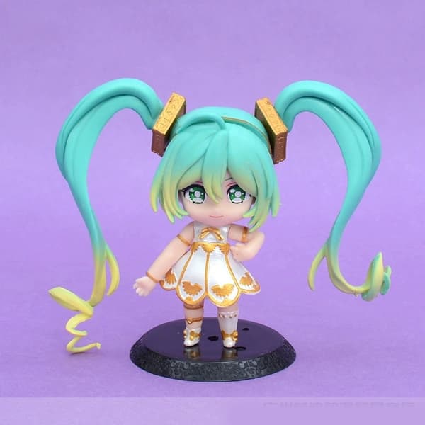 6 st. Hatsune Miku Rin Len Luka PVC Chibi Virtual Singer figurset 10 cm