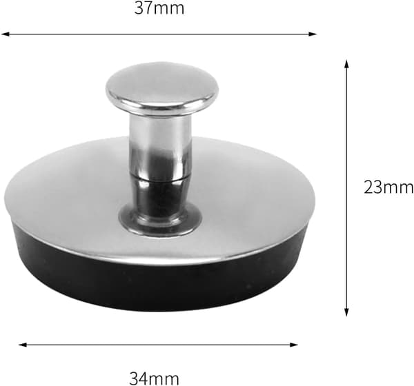 4-pack gummipropp för avlopp 35 mm för badkar och handfat