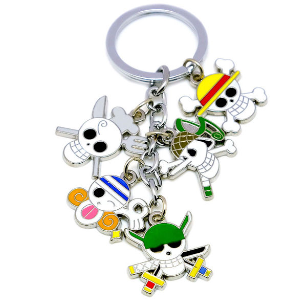 One Pieces Brook Anime Key Chain Key Ring Bag Hänge Nyckelring Julklapp