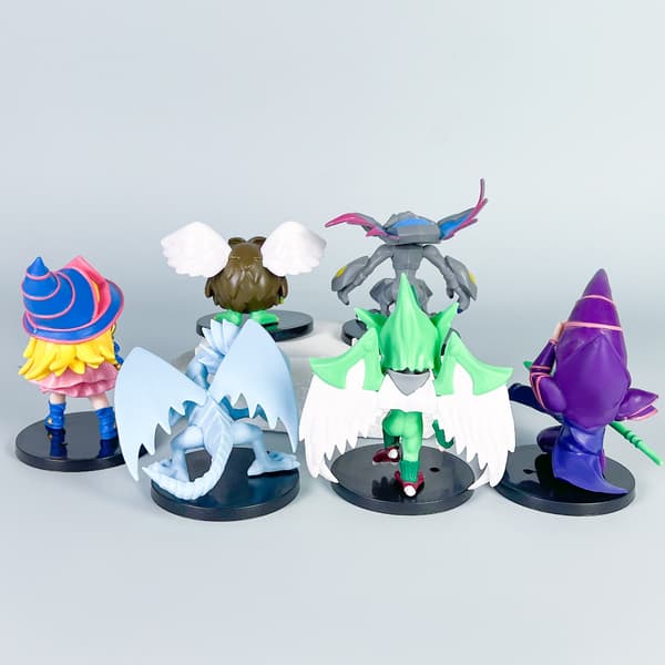 6 stk. Yu-Gi-Oh karakterfigurer 10 cm PVC Chibi Anime samlerobjekt-sæt