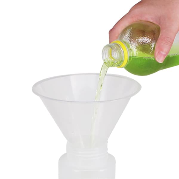 8-pack 12 cm plasttrattar med lång pip för flaskfyllning, BPA-fria