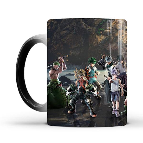 My Hero Academia färgskiftande mugg Keramisk kaffemugg Thermal tekopp Nyhetspresent