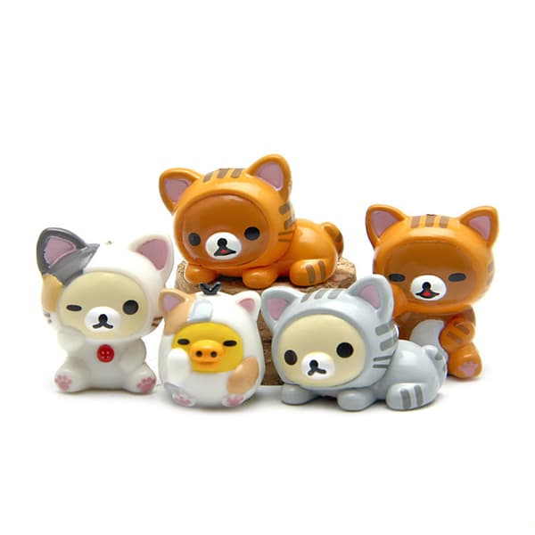 \"Easy Bear Lazy Bear Cosplay Cat Figur DIY Micro Landscape Landskapsdukke\"