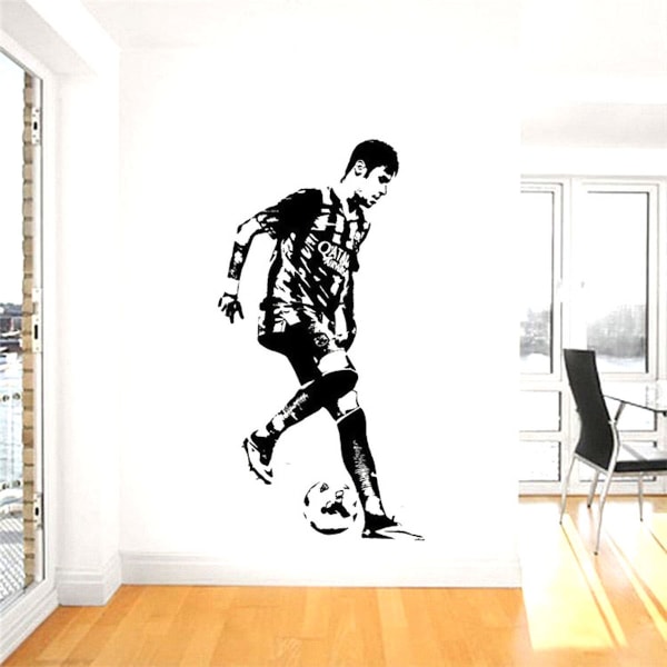 Fotbollsstjärnan Neymar Anime Väggdekor Avtagbar Tapet Hemdekoration