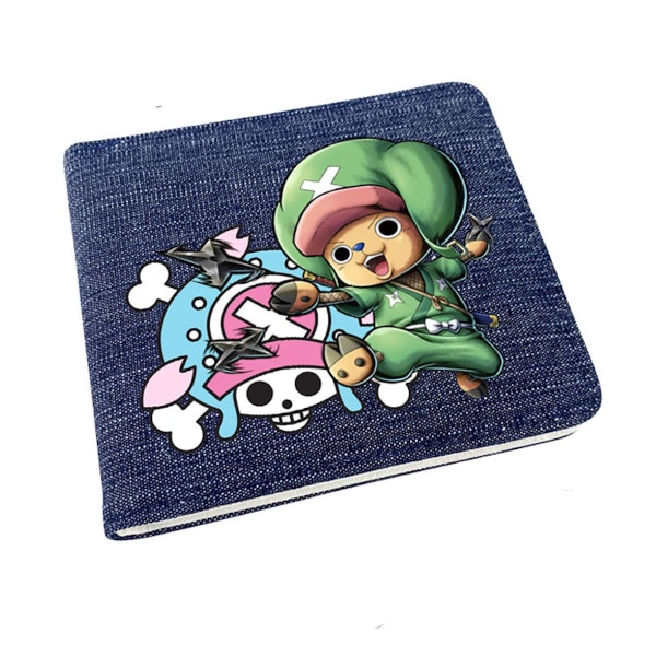 Chopper Anime plånbok Bifold kort plånbok plånbok med myntficka