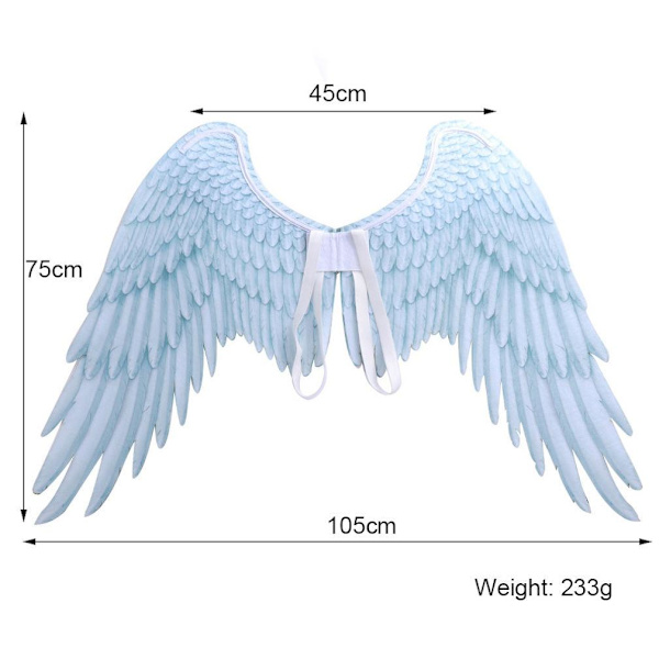 3D Angel Wing Halloween Kostym Accessoarer Vuxna Cosplay Klä upp för karneval