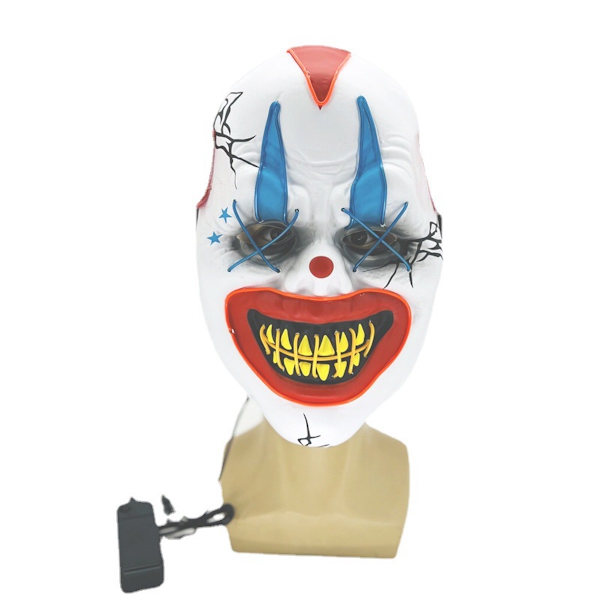 Joker Mask LED Luminous Mask Cosplay Kostym rekvisita Halloween