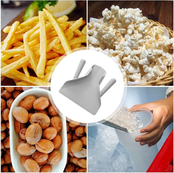 Pommes frites-spade med håndtak, PC-skuffe for popcorn og chips til mat og snacks