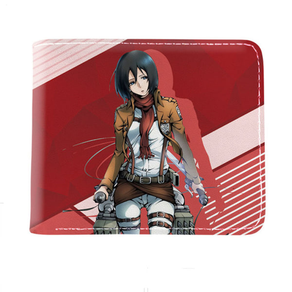 Attack on Titan Anime Wallet Bifold kort plånboksväska med myntficka