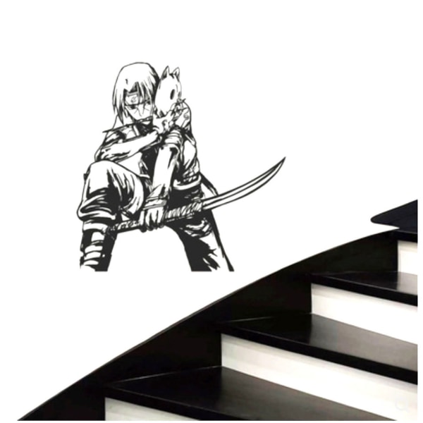 Sasuke Anime Wall Sticker Avtagbar tapet Hemdekoration