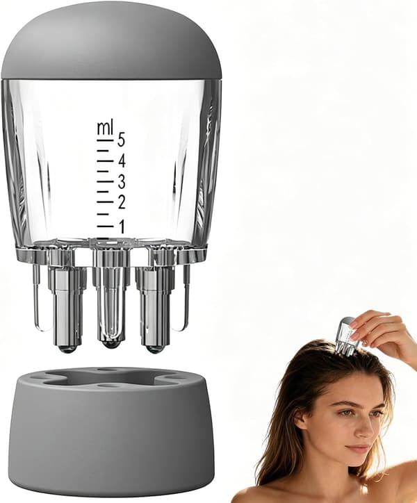 Hodebunnsapplikatorkam med 5 ml reservoar rulle massasjeoljedispenserverktøy