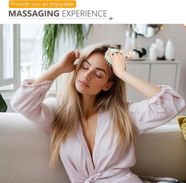 Hovedbundsmassage Shampoo Børste med Bløde Silikonebørster Hårplejeværktøj
