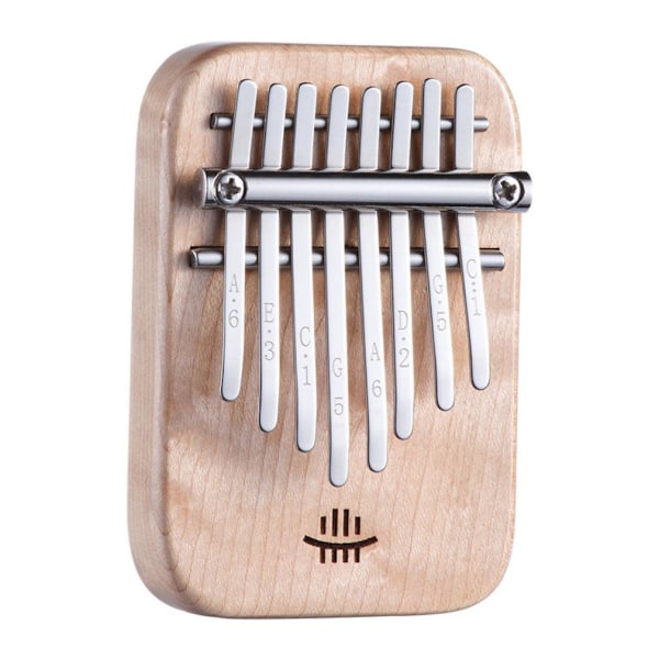 Kalimba tumpiano 8 tangenter Mini bärbart musikinstrument för barn