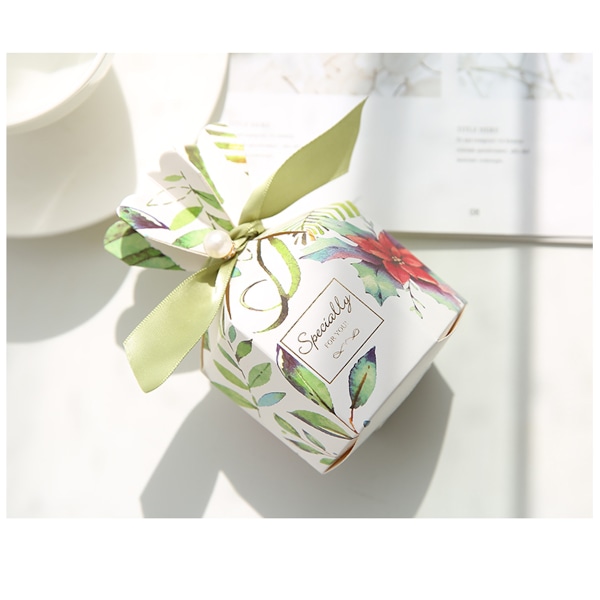 30st tropiska godislådor Favor Box Kreativa pappersgodislådor med pärlband för bröllopsfödelsedagsfest