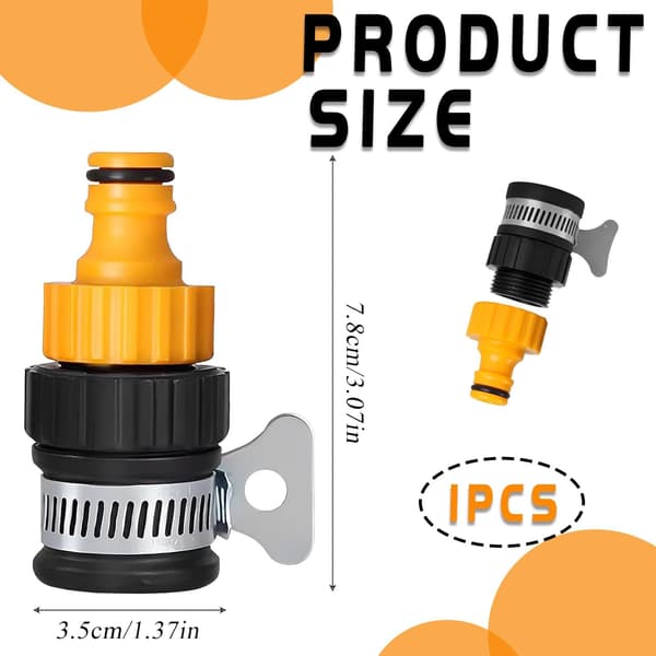 Yleismallinen letkuliitin 12-16 mm säädettävällä teräspannalla