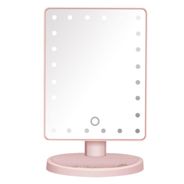 3-vikt led spegelljus med 24 glödlampor USB sminkbordslampor Sminkbordslampa med sensorbrytare