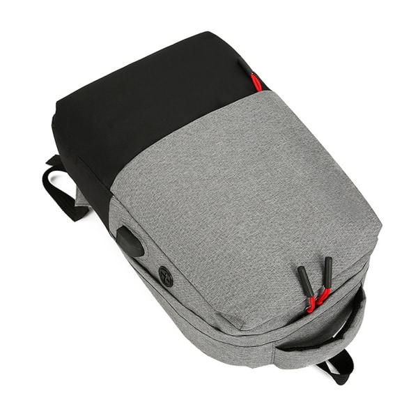 3st ryggsäck för män med USB laddningsport Skolpennväska multicolor