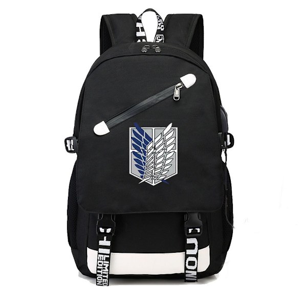 Attack On Titan Anime Skolryggsäck Casual Daypack Ryggsäck Cool bokväska