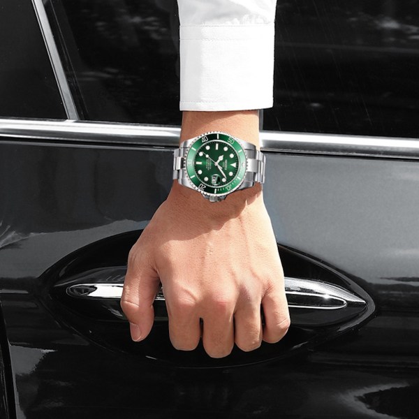 Mekanisk watch för män Luminous watch med datum vattentät
