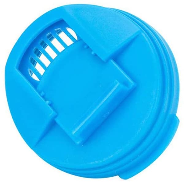 Plastlock för dryckesburkar, blå, återanvändbart lock för läskburkar