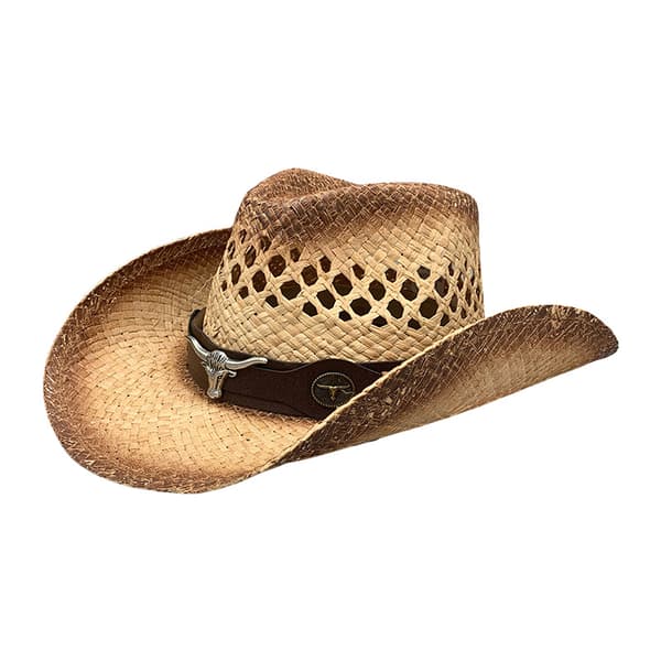 Unisex Raffia Stråcowboyhatt Bredbrättad Western Solhatt