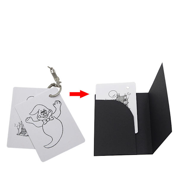 Ghost Escape Card Spöke försvinner Magic trick Trollkarl Närbild Rekvisita Jippon Skämtverktyg
