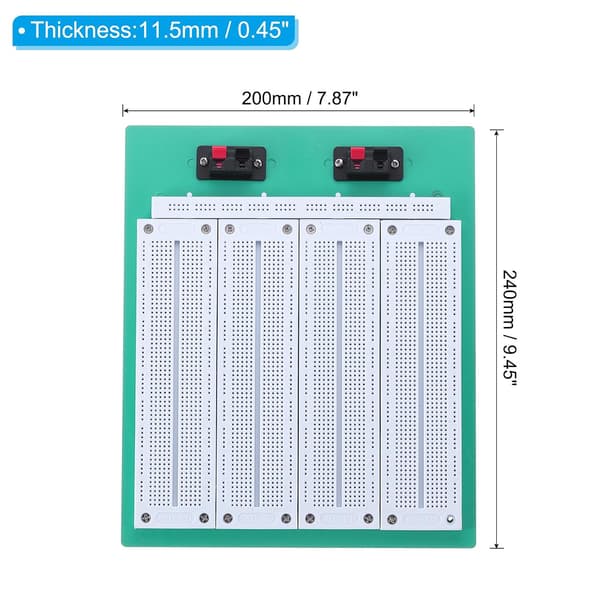 500 koblingspunkter stort loddefritt breadboard-sett for krets-prototyping DIY
