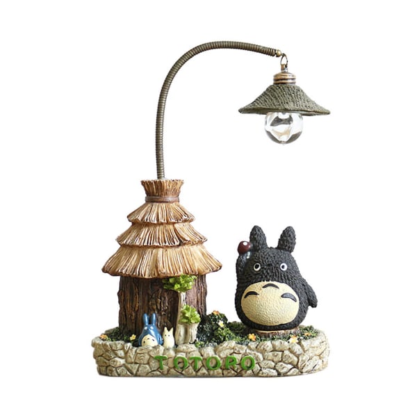 Totoro med halmhus Nattlampa Sänglampa Nattlampa Söta barn Bordslampa Rumsdekoration Julpresent