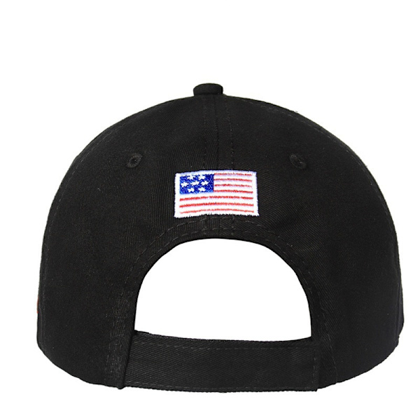 Broderi Skull Craft Baseball Cap Svart Snapback-hatt Solhatt i bomull Unisex