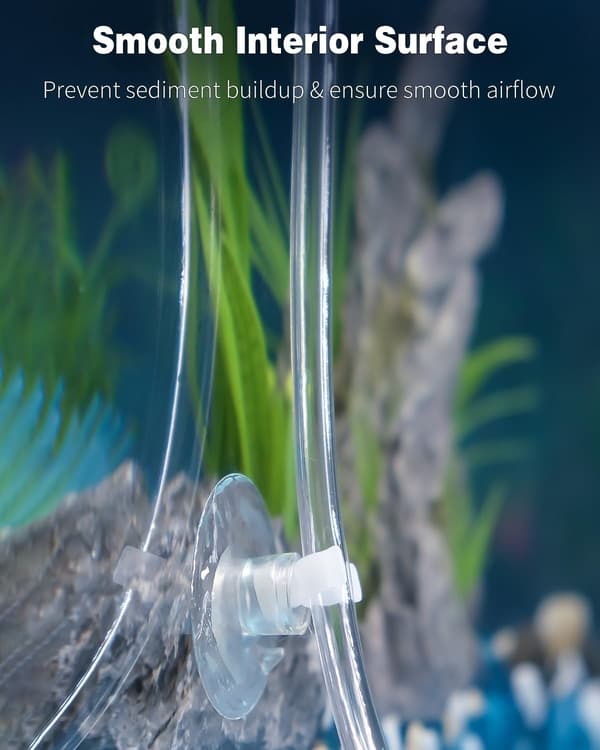 2 m akvarieslang 4-6 mm genomskinlig PVC-luftslang för akvarieluftpump