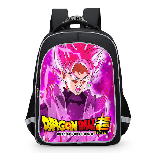 Dragon Ball Skolväska Anime Nylon Slitstark ryggsäck Resväska med reflekterande remsa