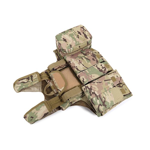 Camo Tactical Vest Outdoor Molle Jaktväst Justerbar modulär utrustning för träningsspel