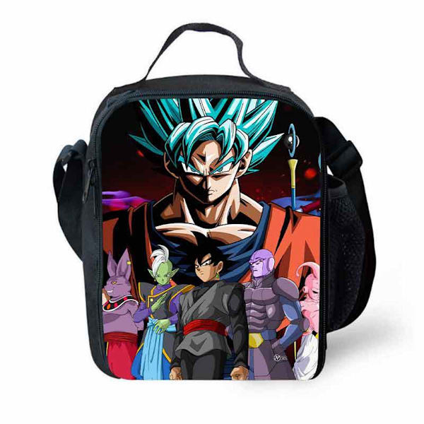 Dragon Ball Almoço Almoço Almoço Bolsa Mensageiro Ombro com Bolso Lateral De Rede