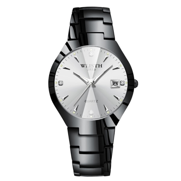 2st Lovers Quartz Watch Casual Watch White Dial Analog Display