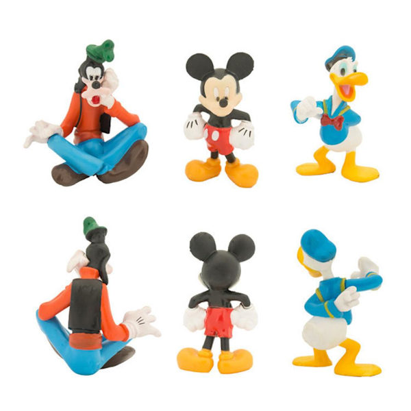 6st Musse Minnie Långben Pluto Donald Figurleksaksmodell