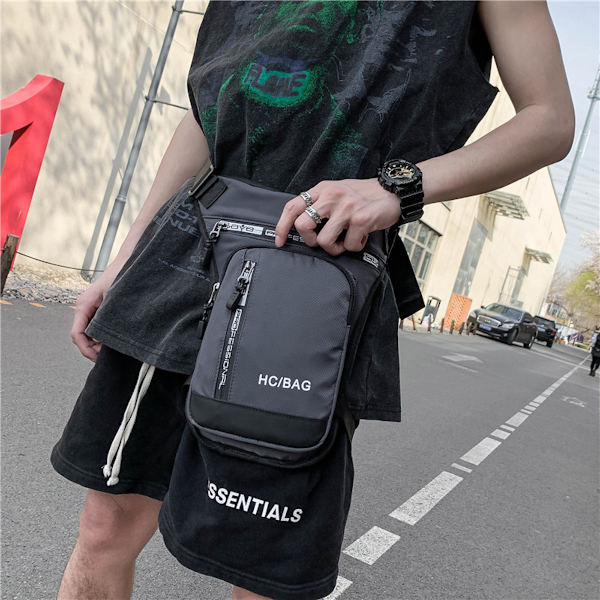 Män Cykelsport Benväska Drop Midjeväska, Lår Fanny Pack för resor utomhusridning