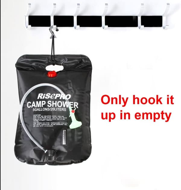 20L Solbruserpose med temperaturindikator til camping og udendørs brug
