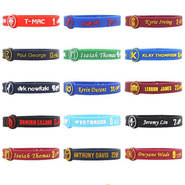 15 st Kobe Curry Harden Silikonarmband Herrarmband Utomhussportarmband