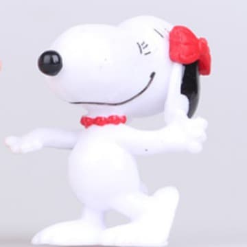 12 stk. Snoopy PVC-figursæt til samling og skrivebordsdekoration